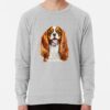 ssrcolightweight sweatshirtmensheather greyfrontsquare productx1000 bgf8f8f8 16 - Cavalier King Charles Spaniel Gifts