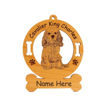 King Charles Puppy Sitting Dog Ornament