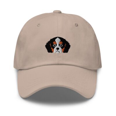 King Charles Spaniel Tri Color Embroidered Cap