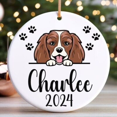 Custom King Charles Spaniel Ornament