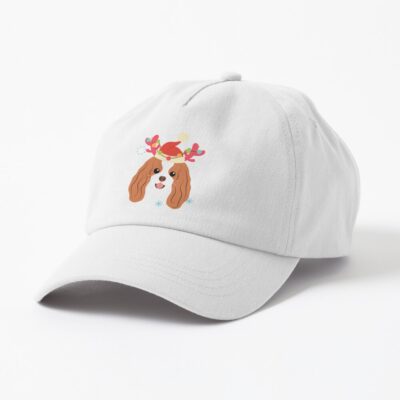 Reindeer Santa Cavalier King Charles Spaniel Christmas Cap