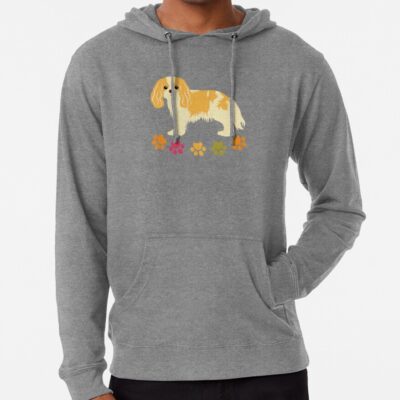 Cavalier King Charles Spaniel And Paw Hoodie