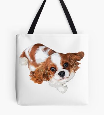 Cavalier King Charles Spaniel Looking Up Tote Bag