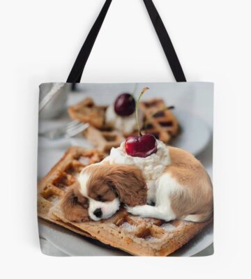 Cavalier King Charles Spaniel Cherry Tote Bag