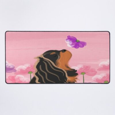 Romantic Cavalier King Charles Spaniel Black And Tan Mouse Pad