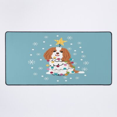 Cavalier King Charles Spaniel Christmas Tree Mouse Pad