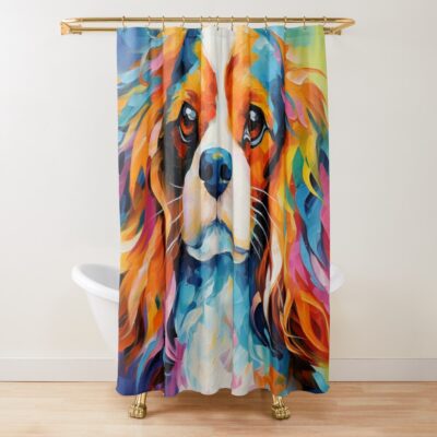 The Cavalier King Charles Spaniel Presence Shower Curtain